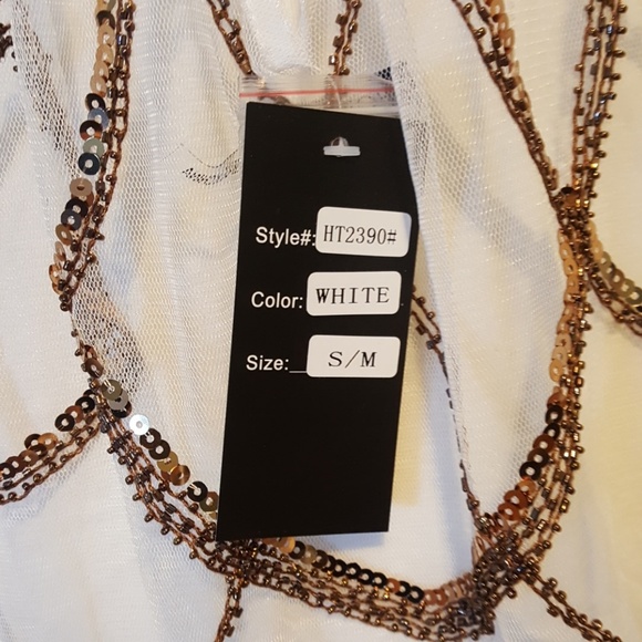 Gold sequined tank - Picture 4 of 6